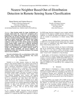 Nearest Neighbor Based Out-of-Distribution Detection in Remote Sensing
  Scene Classification