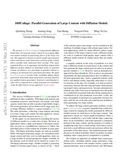 DiffCollage: Parallel Generation of Large Content with Diffusion Models