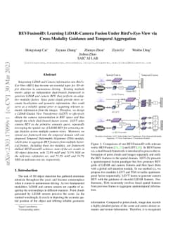 BEVFusion4D: Learning LiDAR-Camera Fusion Under Bird's-Eye-View via
  Cross-Modality Guidance and Temporal Aggregation