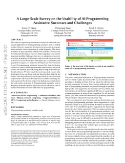 A Large-Scale Survey on the Usability of AI Programming Assistants:
  Successes and Challenges