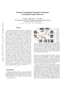 Dynamic Conceptional Contrastive Learning for Generalized Category
  Discovery