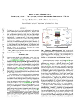 Hindi as a Second Language: Improving Visually Grounded Speech with
  Semantically Similar Samples