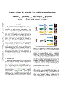 Asymmetric Image Retrieval with Cross Model Compatible Ensembles