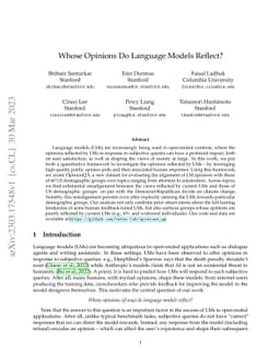 Whose Opinions Do Language Models Reflect?