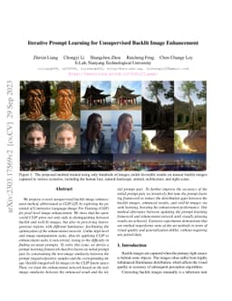 Iterative Prompt Learning for Unsupervised Backlit Image Enhancement