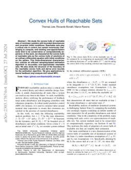 Convex Hulls of Reachable Sets