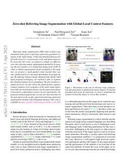 Zero-shot Referring Image Segmentation with Global-Local Context
  Features