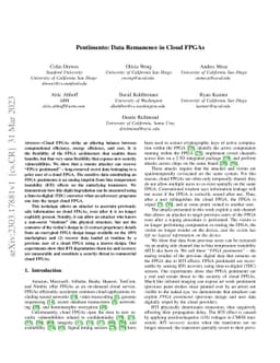 Pentimento: Data Remanence in Cloud FPGAs
