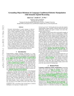 Grounding Object Relations in Language-Conditioned Robotic Manipulation
  with Semantic-Spatial Reasoning