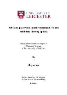 JobHam-place with smart recommend job options and candidate filtering
  options