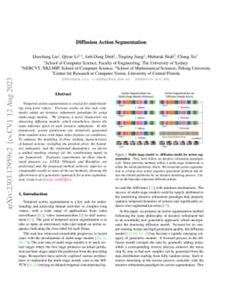 Diffusion Action Segmentation