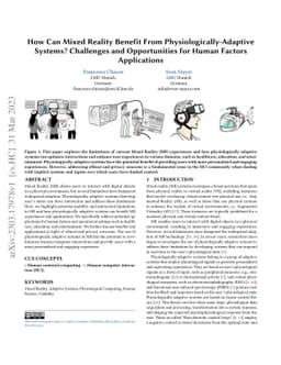 How Can Mixed Reality Benefit From Physiologically-Adaptive Systems?
  Challenges and Opportunities for Human Factors Applications