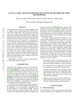 LaCViT: A Label-aware Contrastive Fine-tuning Framework for Vision
  Transformers