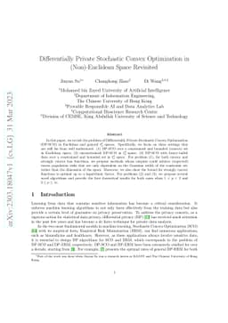 Differentially Private Stochastic Convex Optimization in (Non)-Euclidean
  Space Revisited