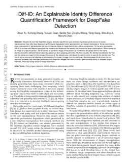 Diff-ID: An Explainable Identity Difference Quantification Framework for
  DeepFake Detection