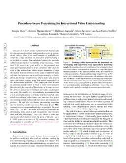 Procedure-Aware Pretraining for Instructional Video Understanding