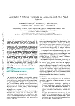 Aerostack2: A Software Framework for Developing Multi-robot Aerial
  Systems