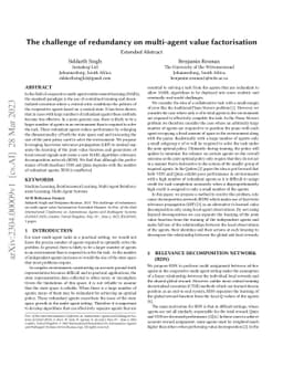 The challenge of redundancy on multi-agent value factorisation