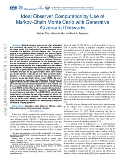 Ideal Observer Computation by Use of Markov-Chain Monte Carlo with
  Generative Adversarial Networks