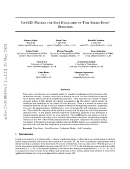 SoftED: Metrics for Soft Evaluation of Time Series Event Detection
