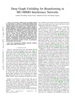 Deep Graph Unfolding for Beamforming in MU-MIMO Interference Networks