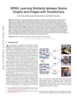 SPAN: Learning Similarity between Scene Graphs and Images with
  Transformers