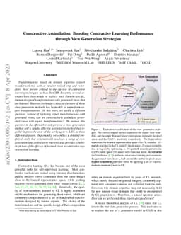 Constructive Assimilation: Boosting Contrastive Learning Performance
  through View Generation Strategies