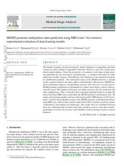 MGMT promoter methylation status prediction using MRI scans? An
  extensive experimental evaluation of deep learning models