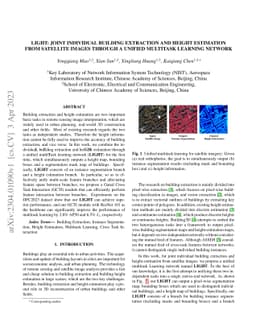 LIGHT: Joint Individual Building Extraction and Height Estimation from
  Satellite Images through a Unified Multitask Learning Network
