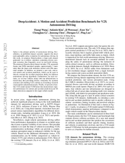 DeepAccident: A Motion and Accident Prediction Benchmark for V2X
  Autonomous Driving