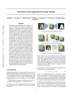 Revisiting Context Aggregation for Image Matting