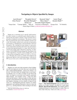 Navigating to Objects Specified by Images