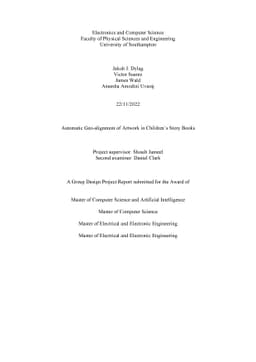 Automatic Geo-alignment of Artwork in Children's Story Books