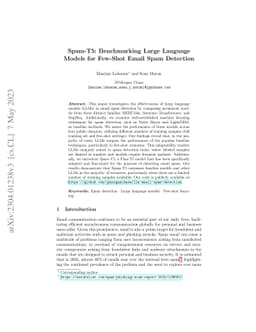 Spam-T5: Benchmarking Large Language Models for Few-Shot Email Spam
  Detection