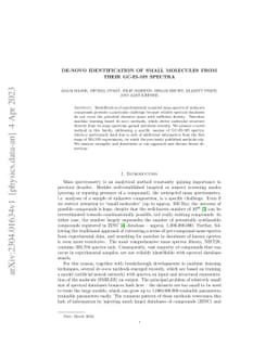 De-novo Identification of Small Molecules from Their GC-EI-MS Spectra