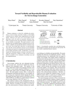 Toward Verifiable and Reproducible Human Evaluation for Text-to-Image
  Generation