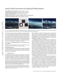Neural Field Convolutions by Repeated Differentiation