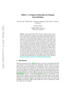 ERM++: An Improved Baseline for Domain Generalization