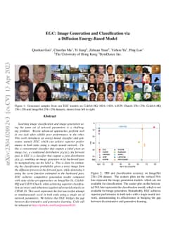EGC: Image Generation and Classification via a Diffusion Energy-Based
  Model