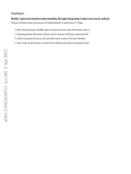 Bodily expressed emotion understanding through integrating Laban
  movement analysis