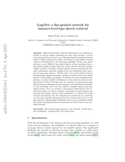 LogoNet: a fine-grained network for instance-level logo sketch retrieval