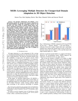MS3D: Leveraging Multiple Detectors for Unsupervised Domain Adaptation
  in 3D Object Detection