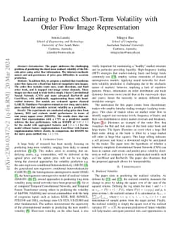 Learning to Predict Short-Term Volatility with Order Flow Image
  Representation