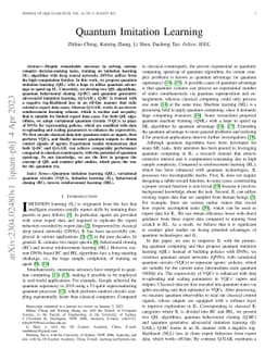 Quantum Imitation Learning