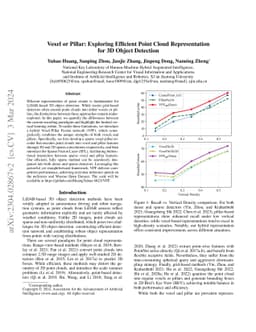Voxel or Pillar: Exploring Efficient Point Cloud Representation for 3D
  Object Detection