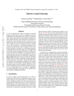 Inductive Graph Unlearning