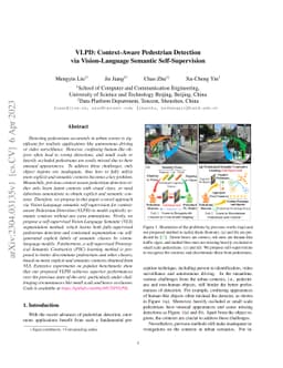 VLPD: Context-Aware Pedestrian Detection via Vision-Language Semantic
  Self-Supervision