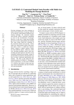 CoT-MAE v2: Contextual Masked Auto-Encoder with Multi-view Modeling for
  Passage Retrieval