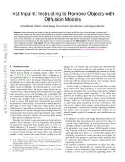 Inst-Inpaint: Instructing to Remove Objects with Diffusion Models