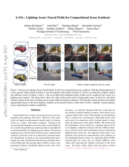 LANe: Lighting-Aware Neural Fields for Compositional Scene Synthesis